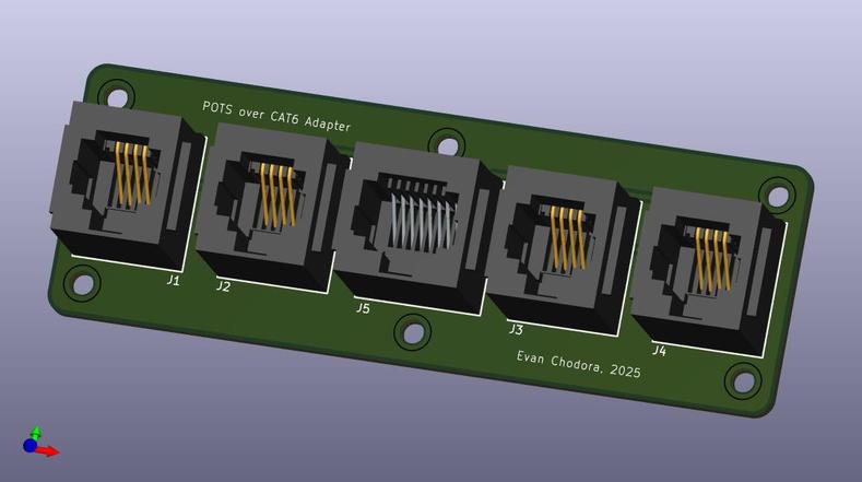 Rendering of the adapter PCB